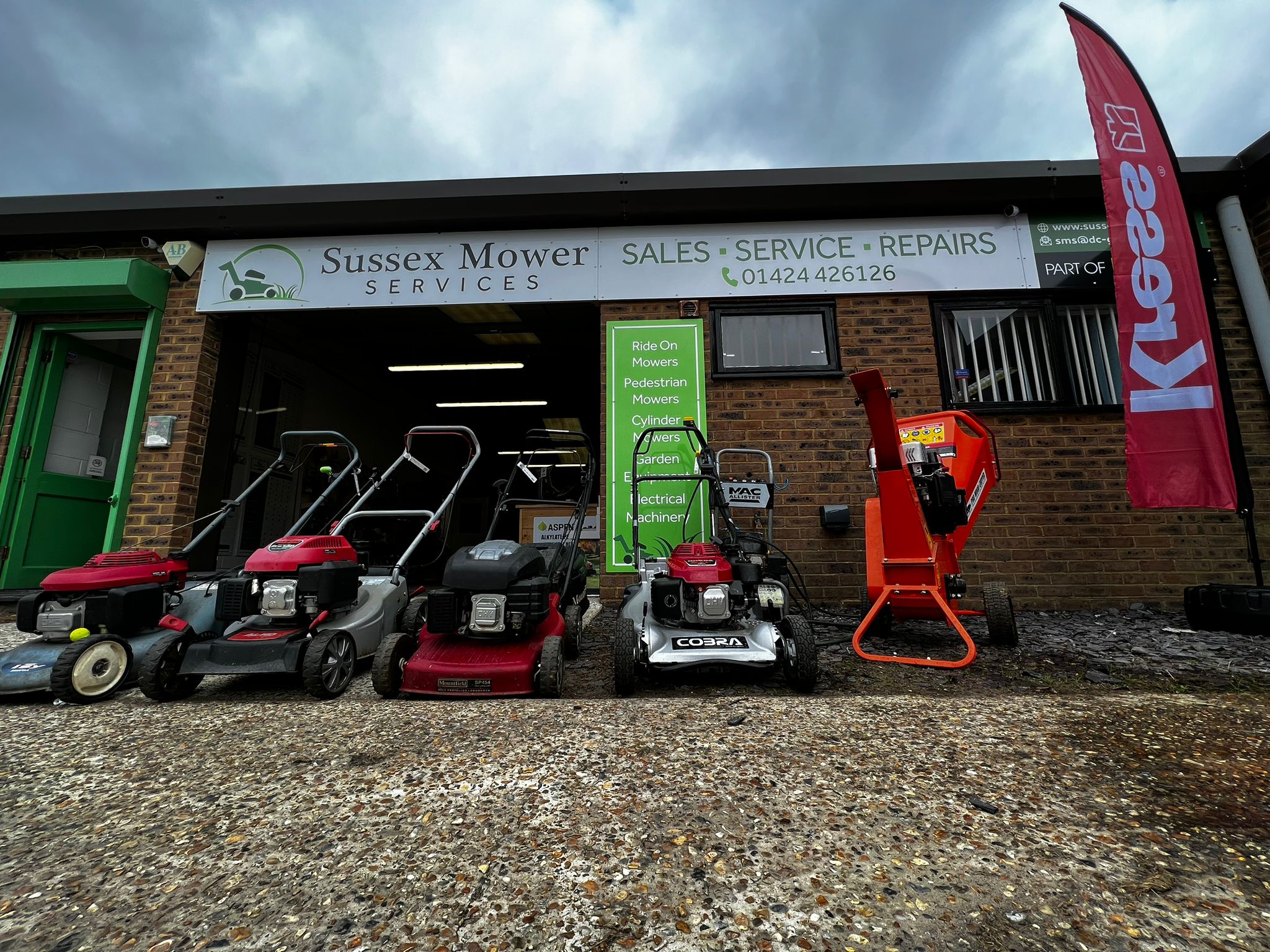 Sussex Mower Services showroom